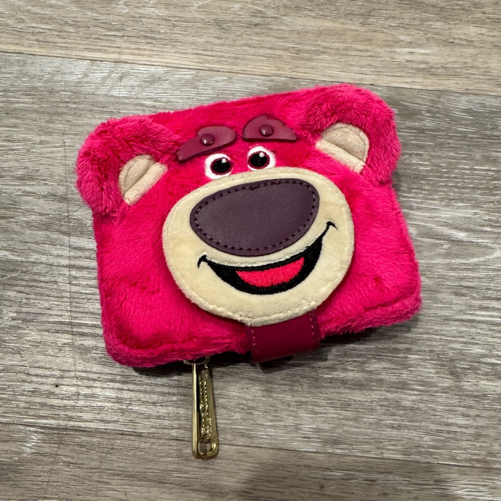 Loungefly Disney Pixar Toy Story Lotso Cosplay Plush Zip Around Wallet